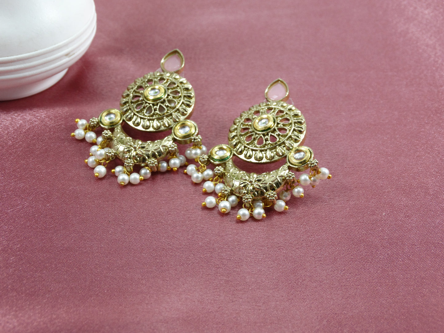 Teej Golden Earrings
