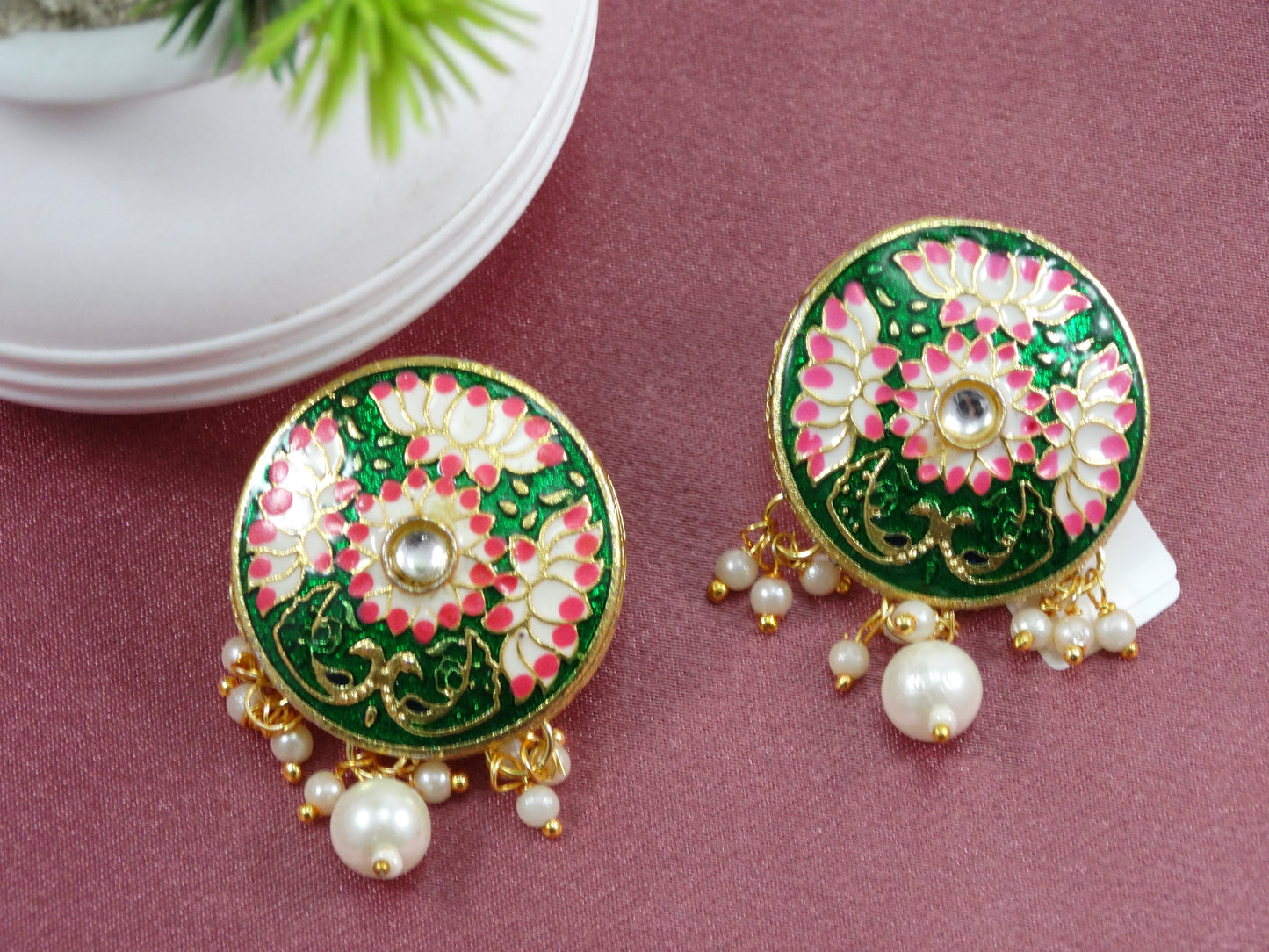 Manah Tanjore Earrings