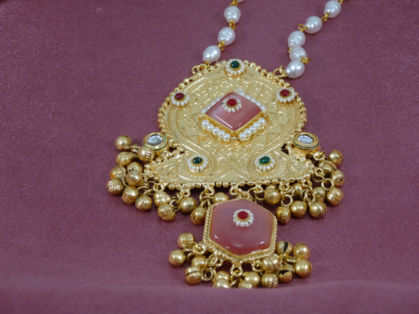 Awadh Kundan Sequence Necklace