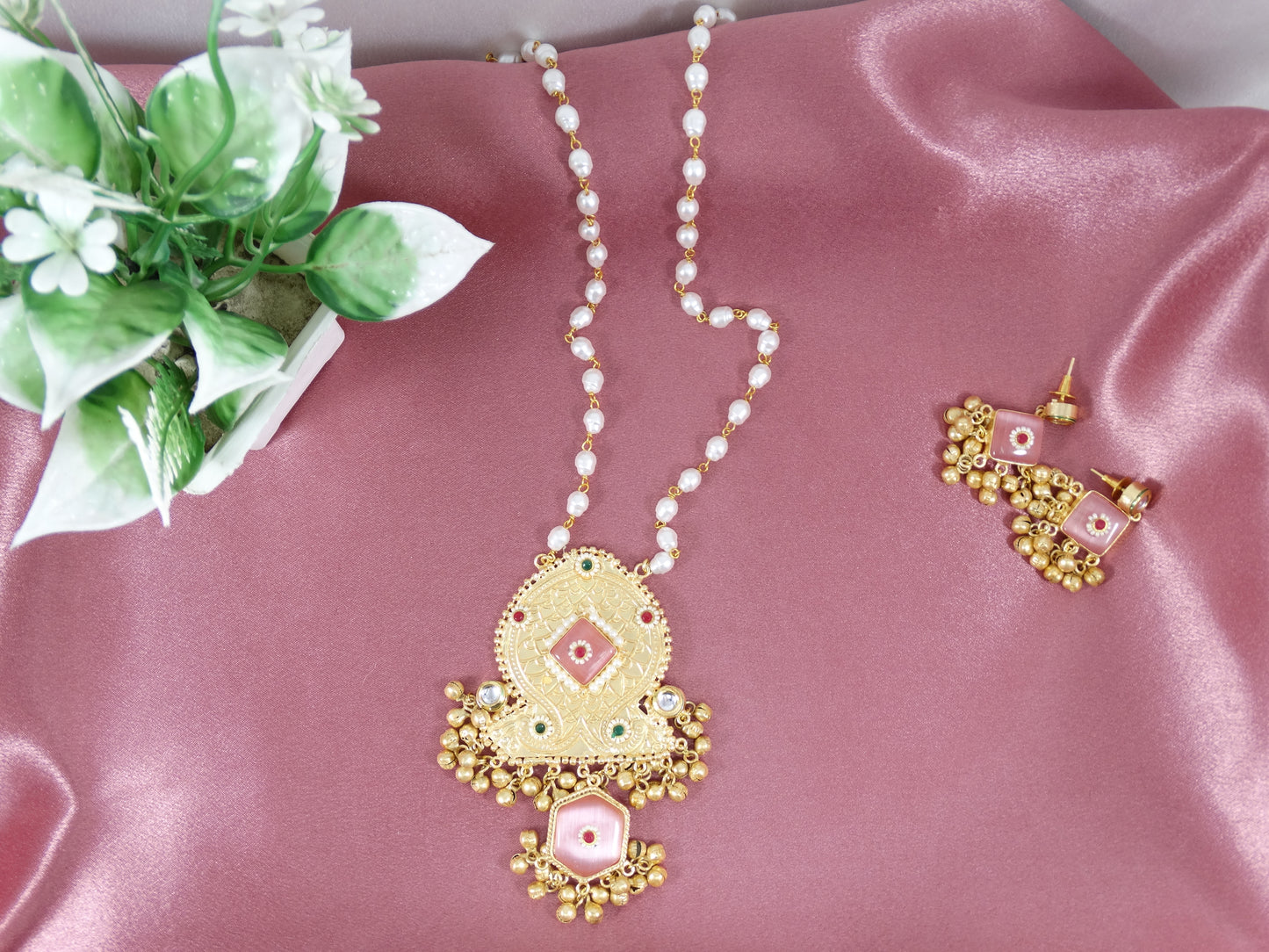 Awadh Kundan Sequence Necklace