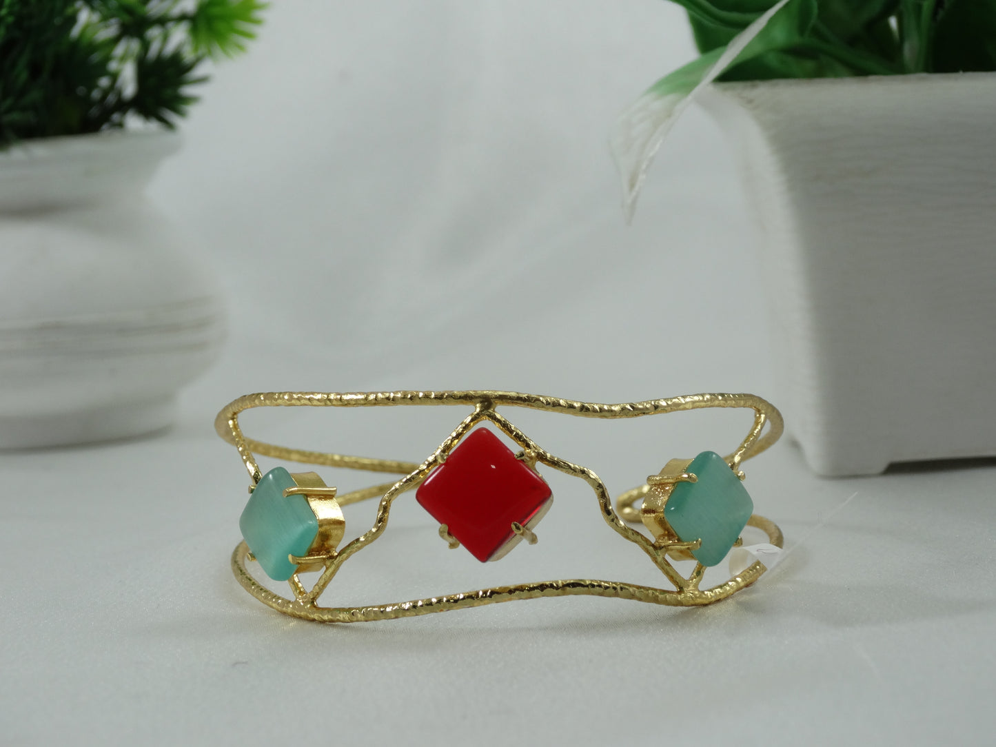 Kavya Semi Stone Studed Bracelet