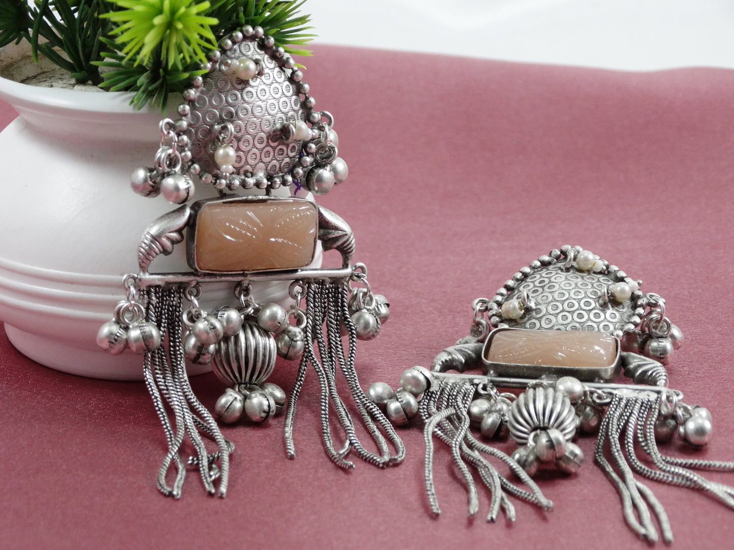 Dhriti  Oxidized Silver Earrings