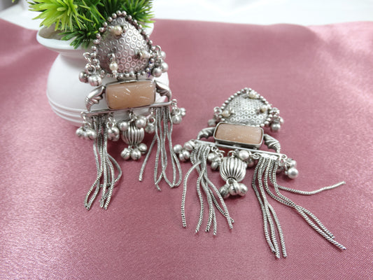 Dhriti  Oxidized Silver Earrings