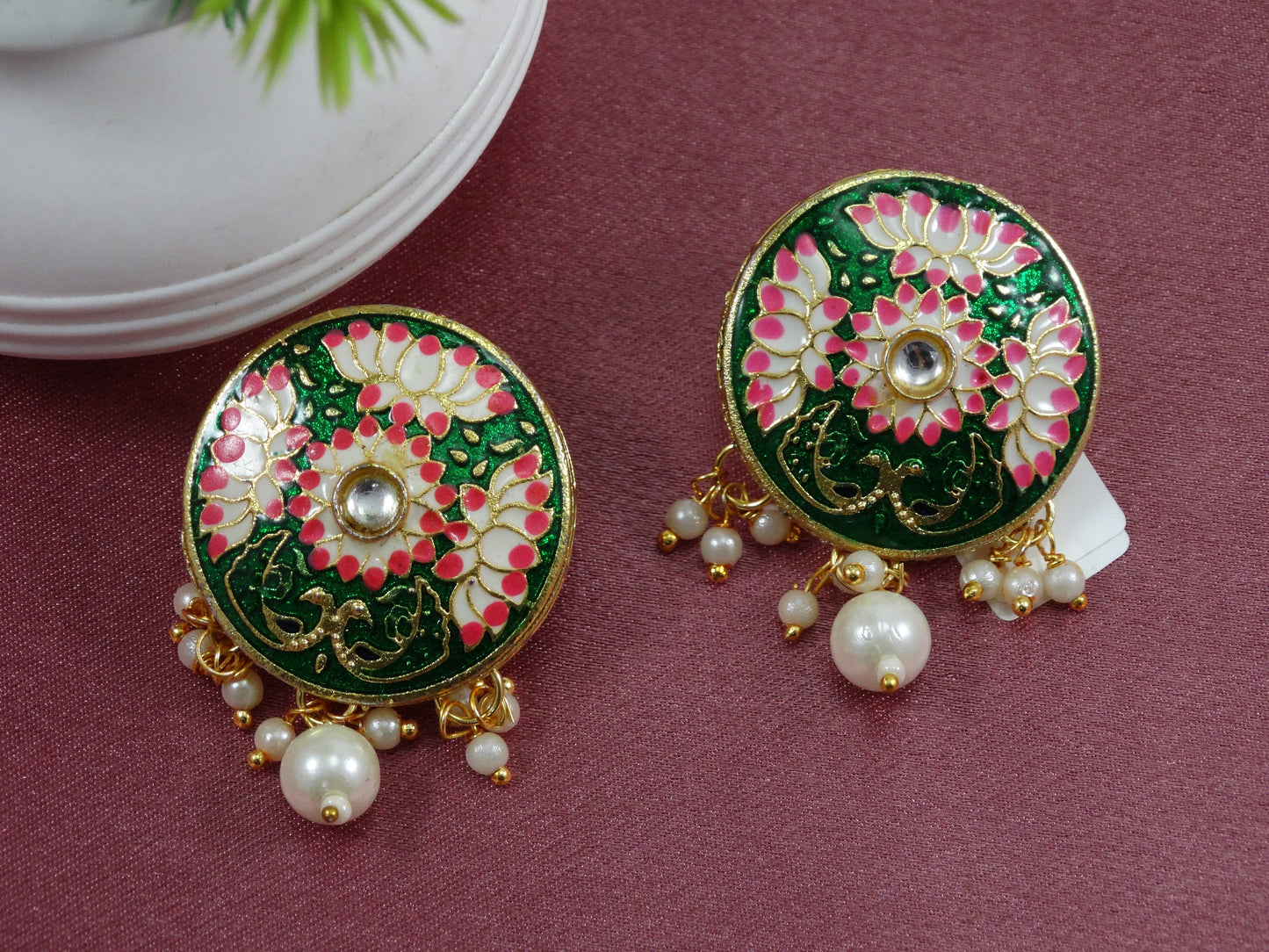 Manah Tanjore Earrings