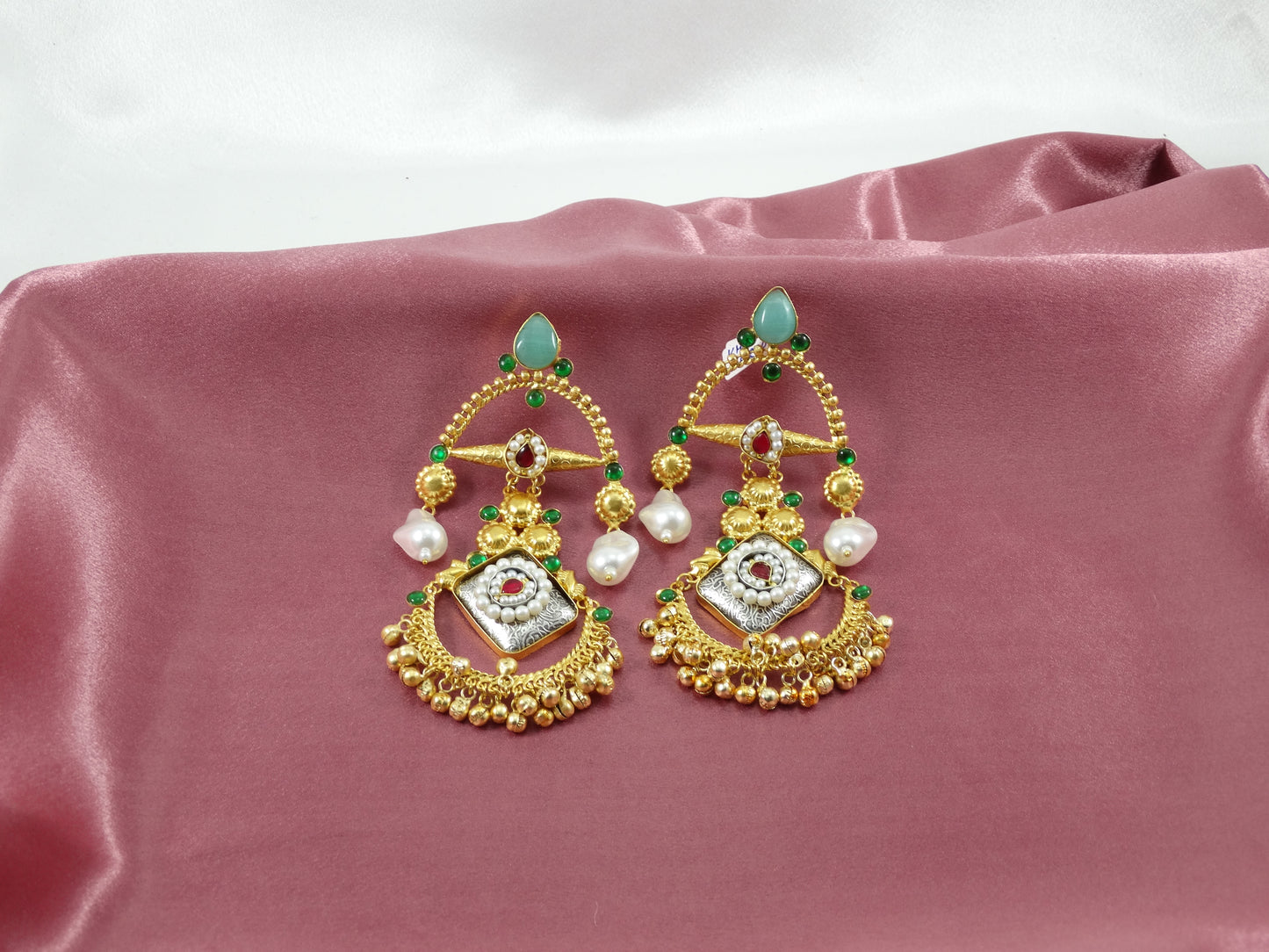Shambhavi Statement Layered Ghughri Jhumki