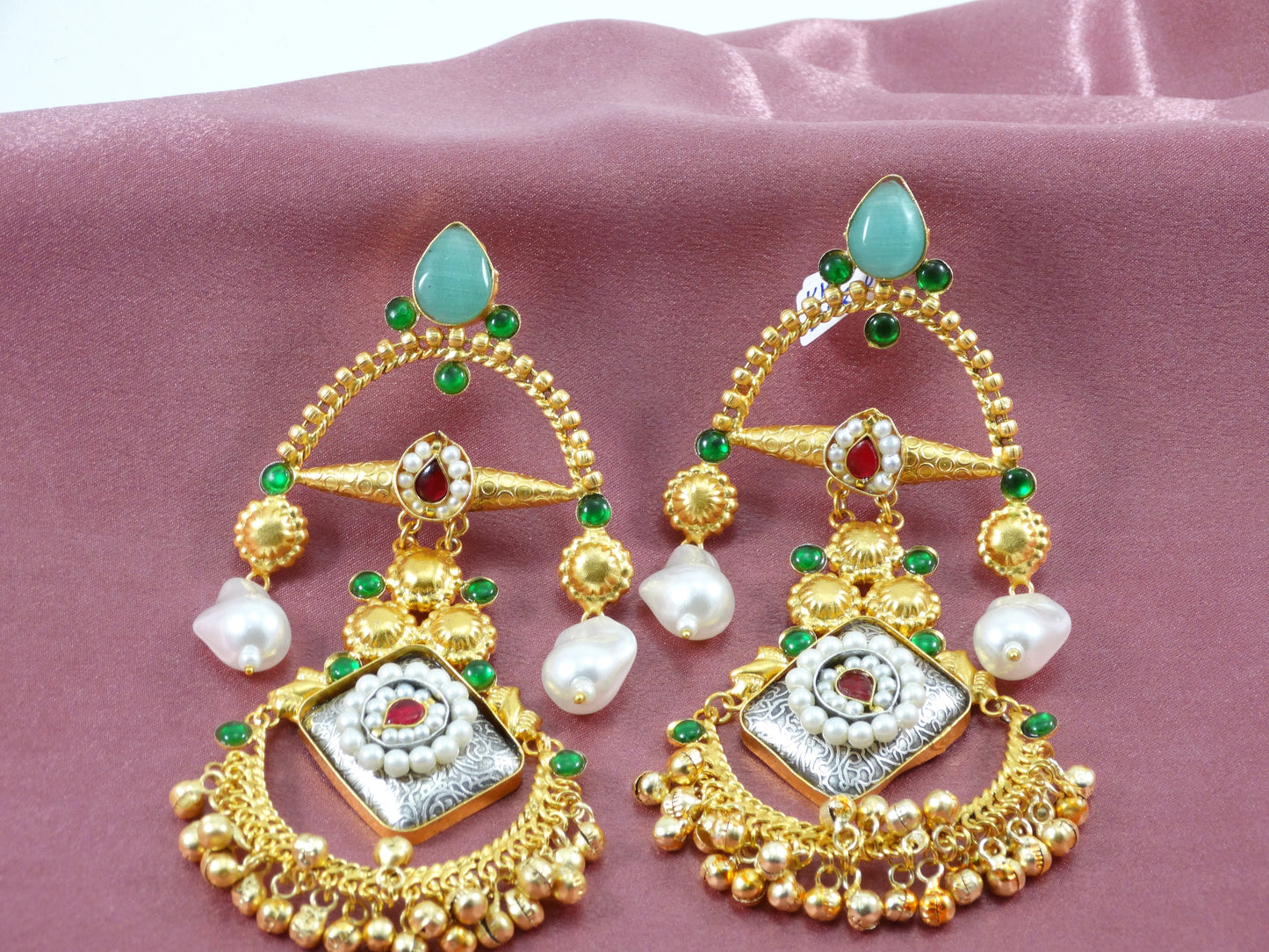 Shambhavi Statement Layered Ghughri Jhumki