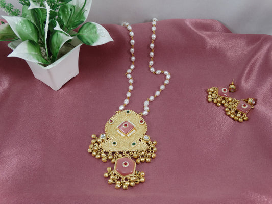 Awadh Kundan Sequence Necklace